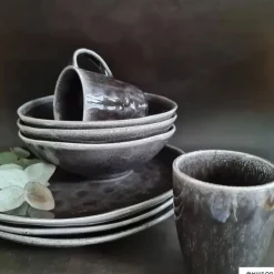 Schaal Toscane - zwart - 24 cm