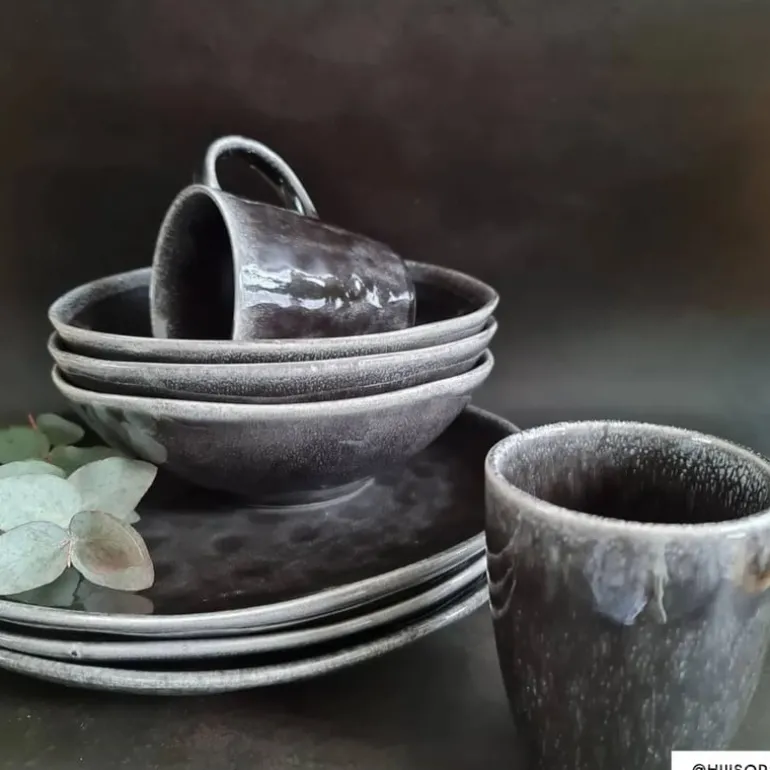 Schaal Toscane - zwart - 24 cm