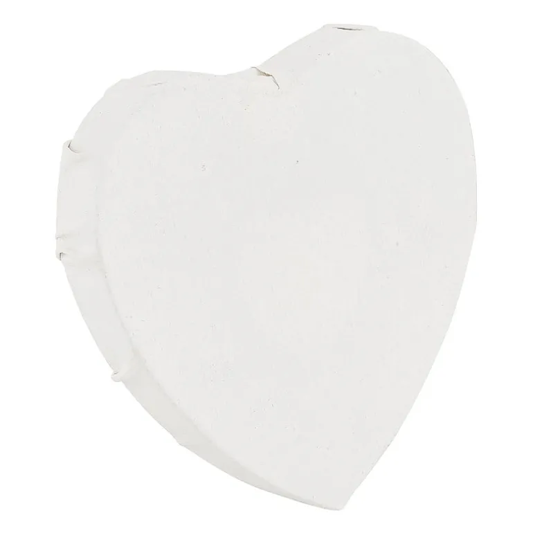 Schildersdoek hart - set van 3 - 10 cm
