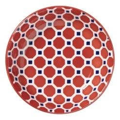 Schoteltje Anne - rood/blauw - ø9.7x2 cm