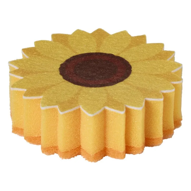 Schuurspons bloem - diverse varianten - 10x7x3 cm