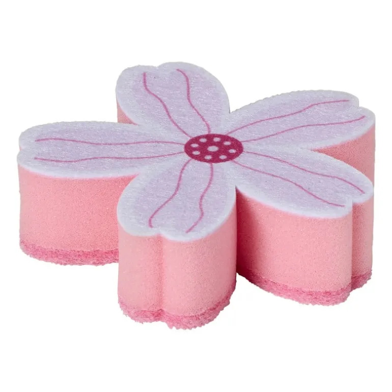 Schuurspons bloem - diverse varianten - 10x7x3 cm