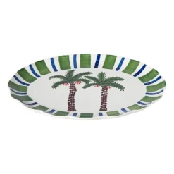 Serveerbord palmboom - multikleur - 3x39x32 cm