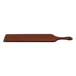 Serveerplank glas - bruin - 43x12 cm