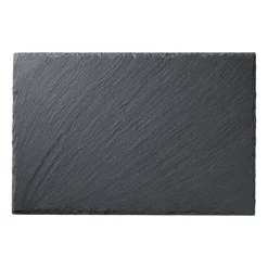 Serveerplateau leisteen rechthoekig - grijs - 30x20 cm