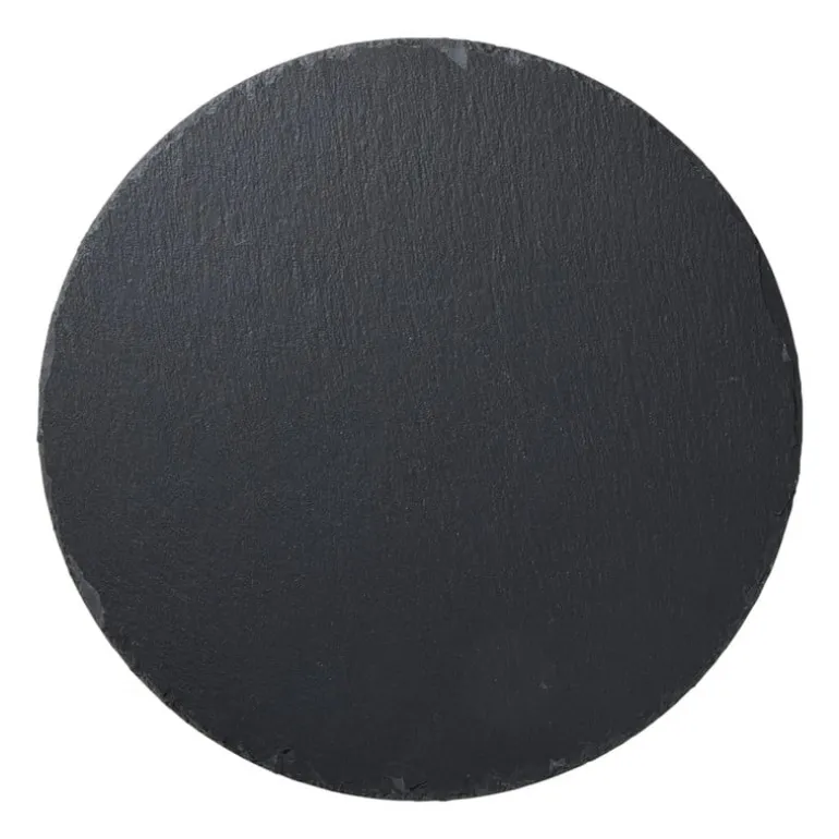 Serveerplateau leisteen rond - grijs - ø30 cm