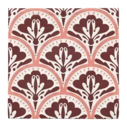 Servetten artdeco bloem - 33x33 cm - set van 20