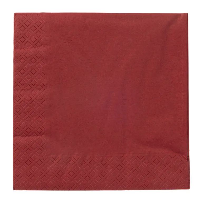 Servetten bordeauxrood - 33x33 cm - set van 20