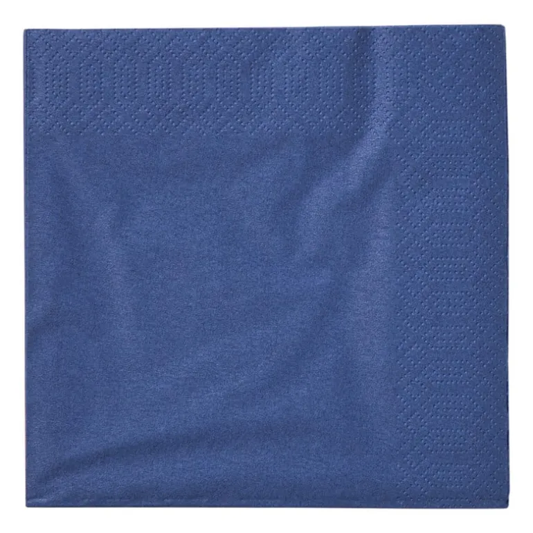 Servetten donkerblauw - 33x33 cm - set van 20