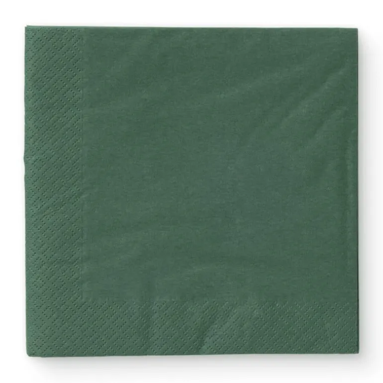 Servetten donkergroen - 33x33 cm - set van 20