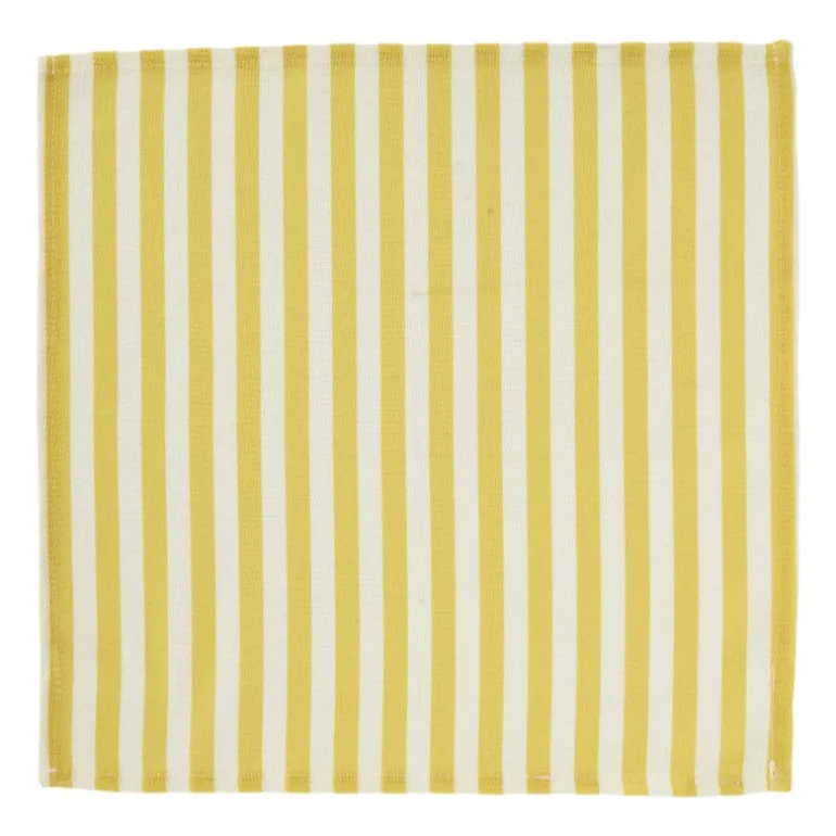 Servetten olijf/citroen - geel/groen - set van 2 - 40x40 cm