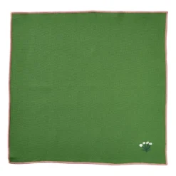 Servetten streep - groen/wit - set van 2 - 40x40 cm