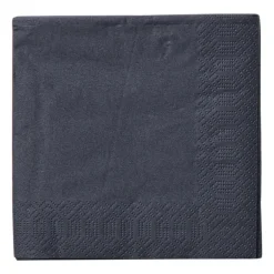 Servetten zwart - 24x24 cm - set van 20