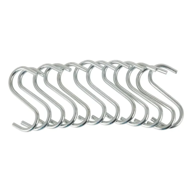 S haken - rvs - set van 12