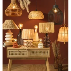 Sidetable Java met laden - bruin - 77.5x80x30 cm