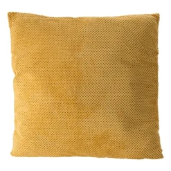Sierkussen blokje - geel - 60x60 cm