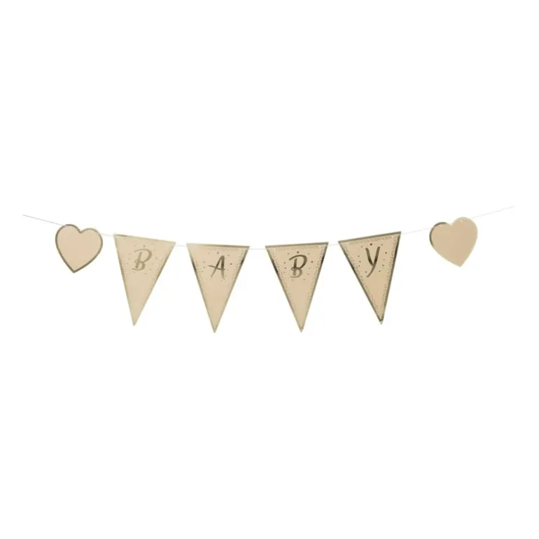 Slinger baby - bruin/goud - 2x200 cm