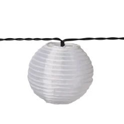 Slinger met 10 solar lampjes - wit - 4 meter