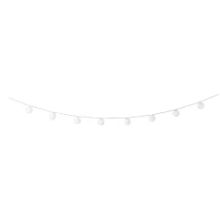 Slinger met 10 solar lampjes - wit - 4 meter