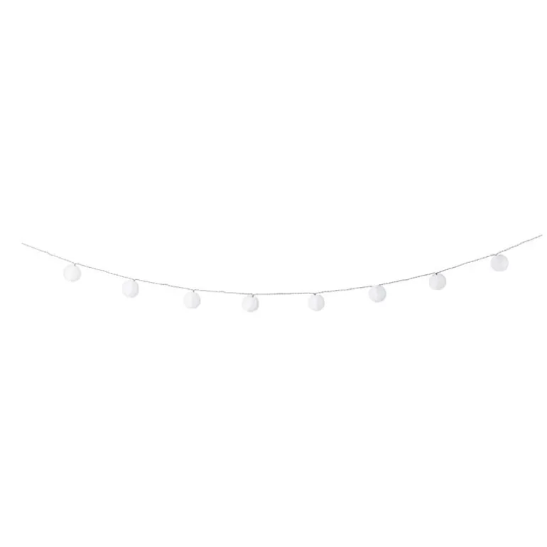 Slinger met 10 solar lampjes - wit - 4 meter