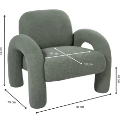 Sofa Marilyn - groen - 74x88x79 cm