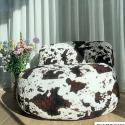 Sofa the cow - koeienprint - ø95x65 cm