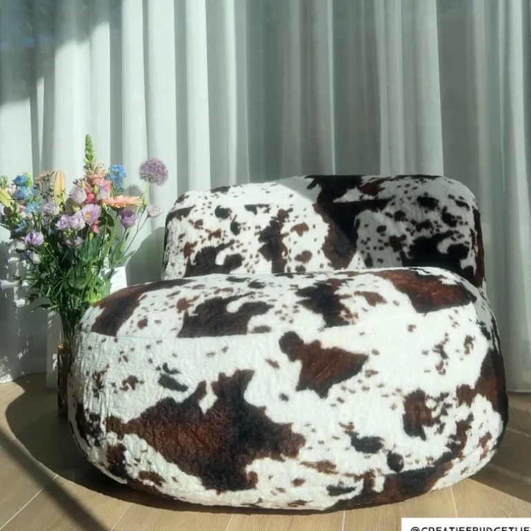 Sofa the cow - koeienprint - ø95x65 cm