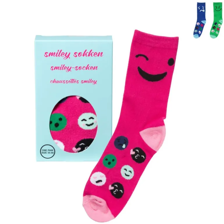 Sokken Smiley - one size - diverse varianten
