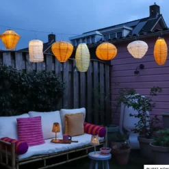 Solar barok lampion rond - groen - ø30 cm