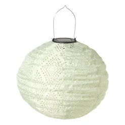Solar barok lampion rond - groen - ø30 cm