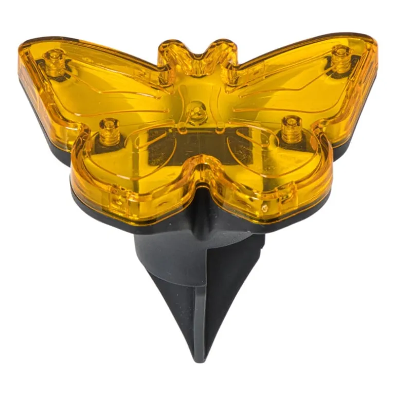 Solar steker vlinder - ø9x6.5 cm - diverse varianten