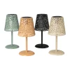 Solar tuinlamp op voet - beige - ø13x28 cm