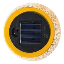 Solar tuinlamp op voet - geel - ø13x28 cm