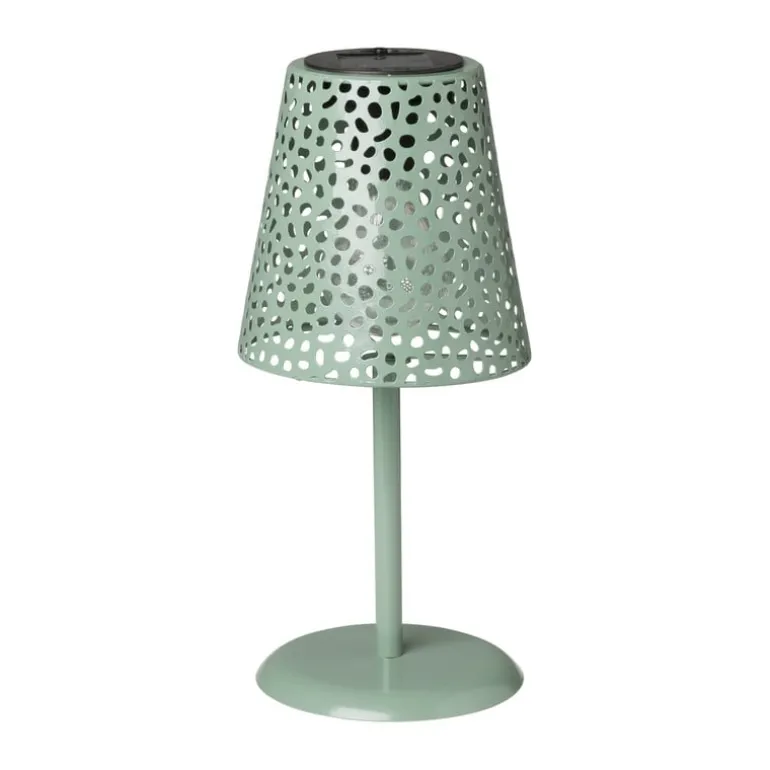 Solar tuinlamp op voet - groen - ø13x28 cm