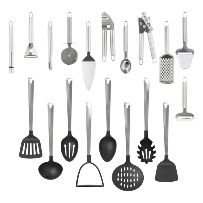 Spaghettilepel London - zilverkleurig - 34 cm