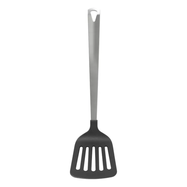 Spatel met sleuf London - zilverkleurig - 31 cm