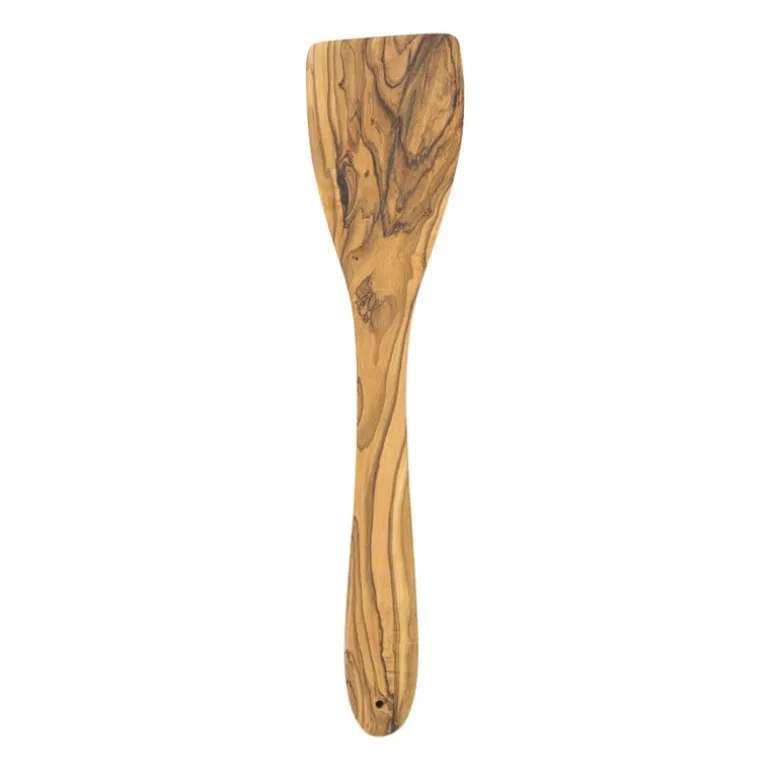 Spatel olijfhout - bruin - 30 cm