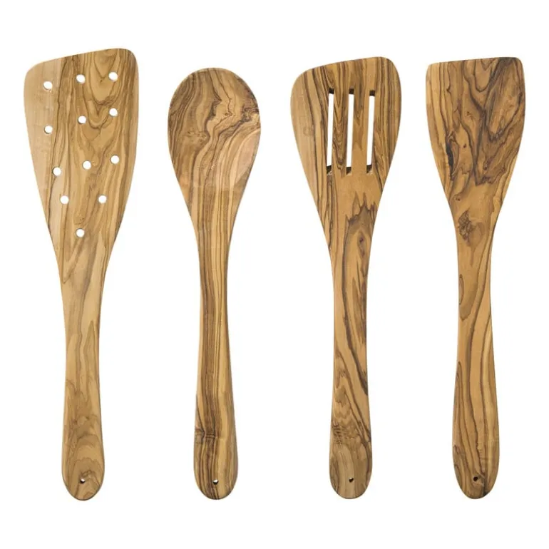Spatel olijfhout - bruin - 30 cm