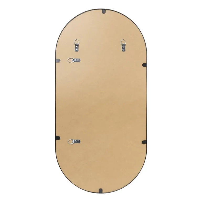 Spiegel basix ovaal - zwart - 40x80 cm
