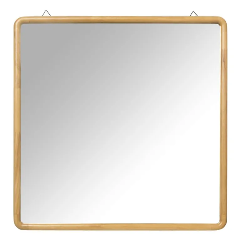 Spiegel Lindt - vierkant - bruin - 60x60 cm