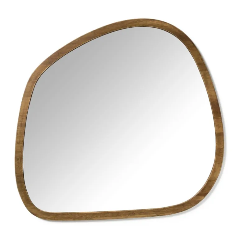 Spiegel organic - bruin - 69x73 cm