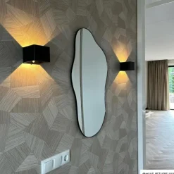 Spiegel organic - zwart - 60x34.5 cm
