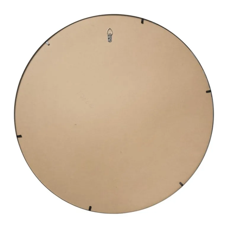 Spiegel rond met metalen lijst - diameter 80 cm