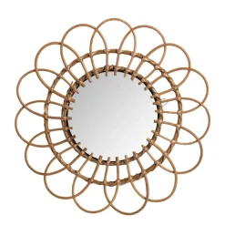 Spiegel rotan lijst - 50 cm