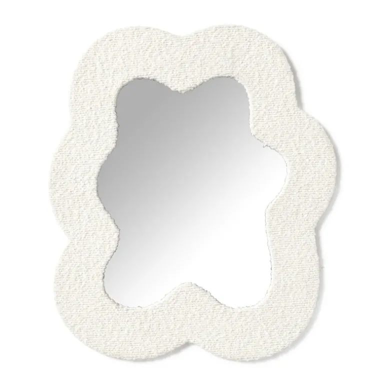 Spiegel teddy bloem - 40x34 cm