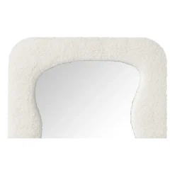 Spiegel wave teddy - wit - 60x37 cm