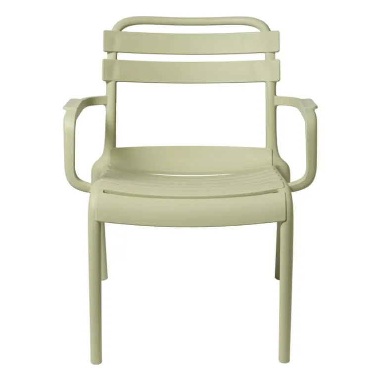 Stapelbare tuinfauteuil Napoli - groen - 75.5x68x65 cm