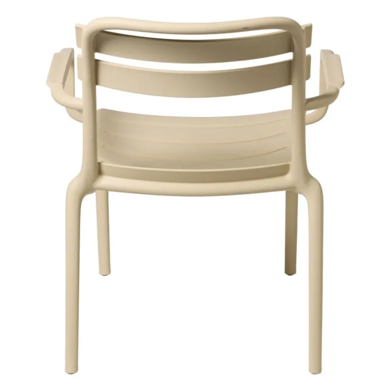 Stapelbare tuinfauteuil Napoli - beige - 75.5x68x65 cm