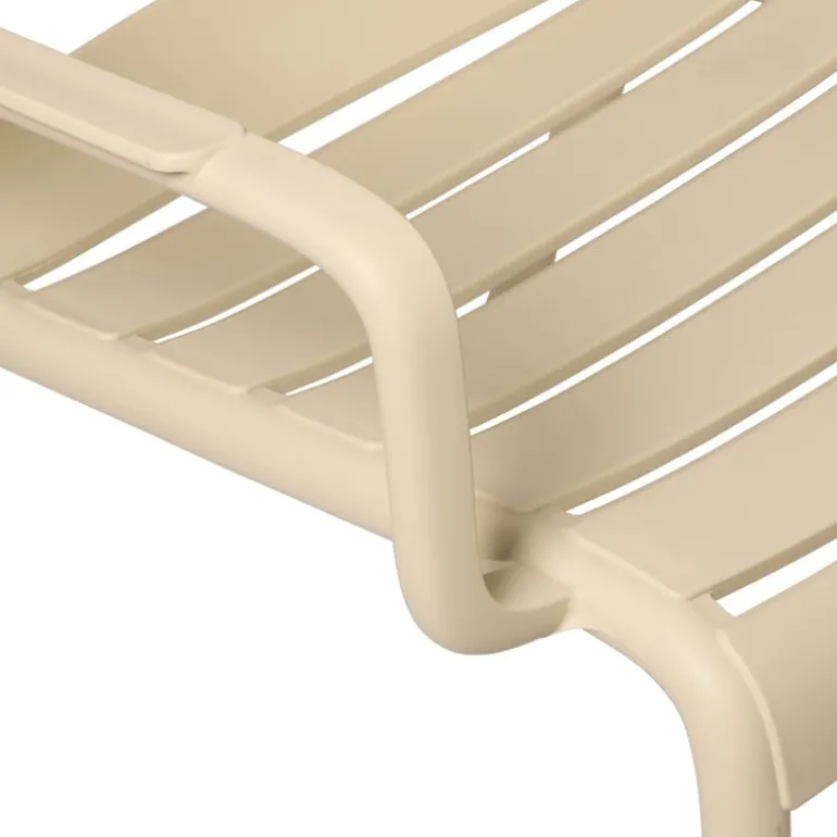 Stapelbare tuinfauteuil Napoli - beige - 75.5x68x65 cm