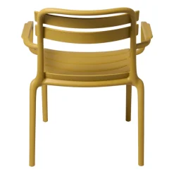Stapelbare tuinfauteuil Napoli - geel - 75.5x68x65 cm